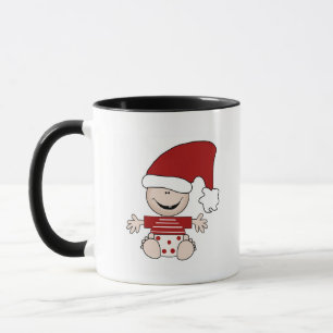 Christmas Baby in Stocking Cap Tshirts and Gifts Mug