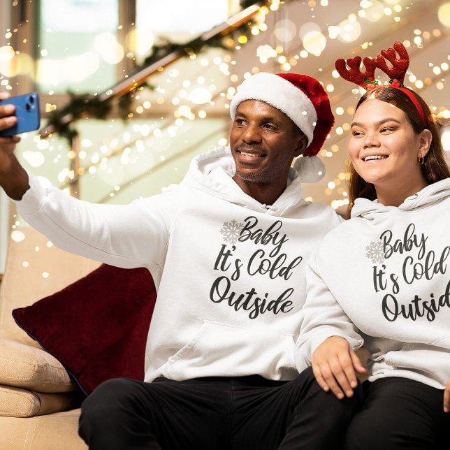 Christmas Baby It's Cold Outside Pregnancy Hoodie (Creator Uploaded)
