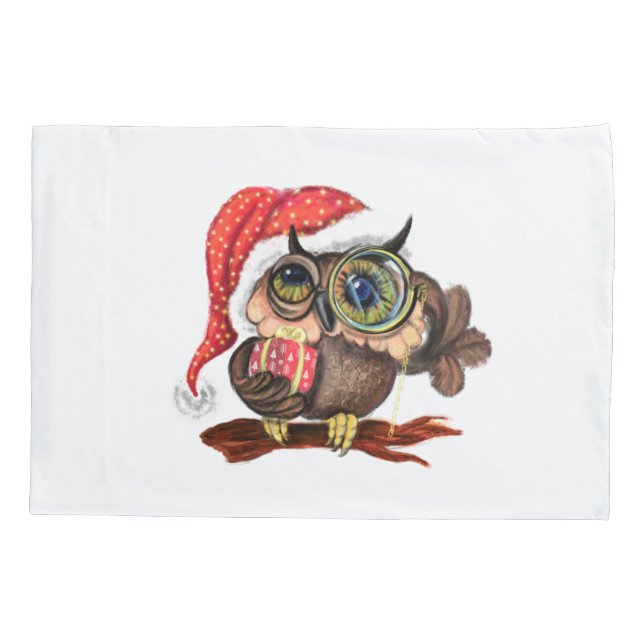 Christmas Baby Owl with Gift Pillow Case (Back)