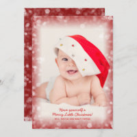 Christmas Baby Photo Birth Announcements