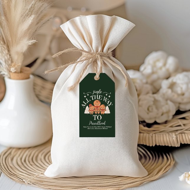 Christmas Baby Pregnancy Announcement Gift Tags (Creator Uploaded)