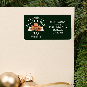 Christmas Baby Pregnancy Announcement Label