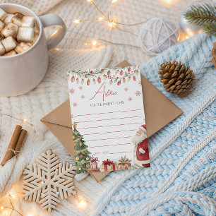 Christmas Baby Shower Advice Card
