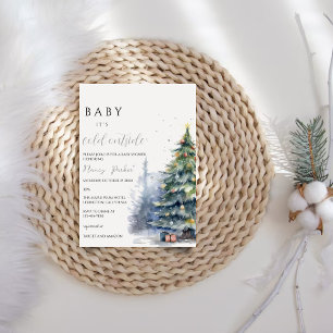Christmas Baby Shower   Baby Its Cold Outside Invitation
