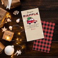 Christmas Baby Shower Diaper Raffle Ticket