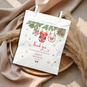 Christmas Baby Shower Favour Bag   Santa Holiday