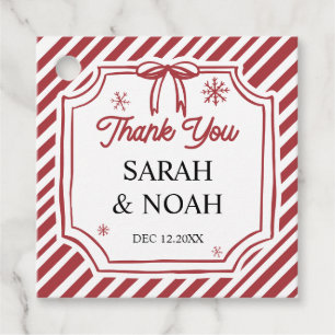 Christmas Baby Shower Favour Tags