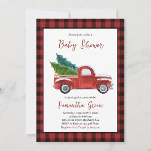 Christmas Baby Shower Invitation