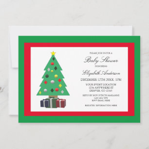 Christmas Baby Shower Invitation