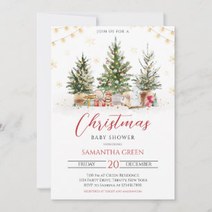Christmas Baby Shower Invitation
