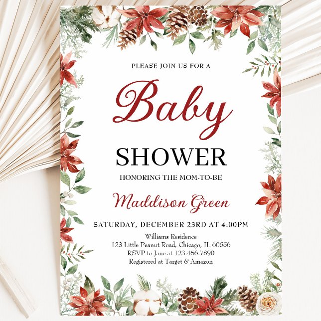 Christmas Baby Shower Invitation (Creator Uploaded)