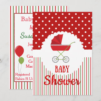 Christmas Baby Shower Invitation