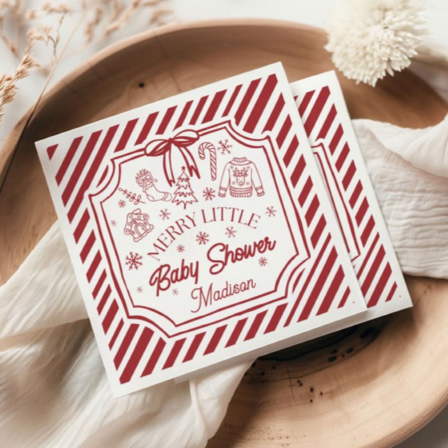 Christmas Baby Shower Napkin (Creator Uploaded)