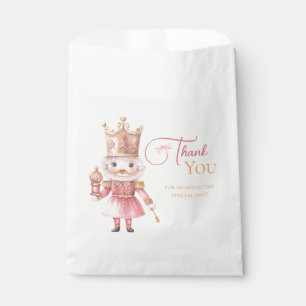Christmas Baby Shower Pink Nutcracker  Favour Bags