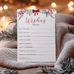 Christmas Baby Shower Wishes For Baby Card