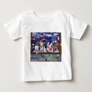 Christmas Baby T-Shirt Funny Farm Animal Party