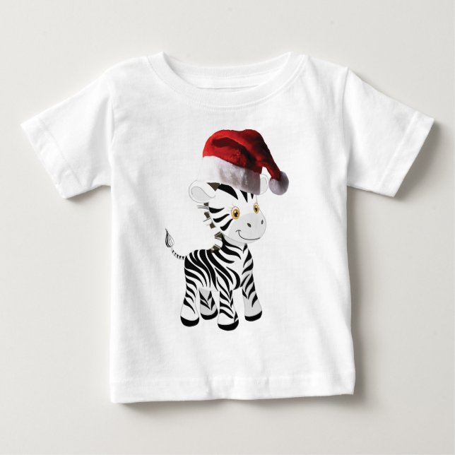 christmas baby zebra T-Shirt (Front)