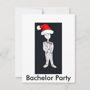 Christmas Bachelor Party Invitation