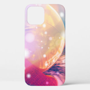 Christmas background with bokeh lightabstract, bac iPhone 12 case