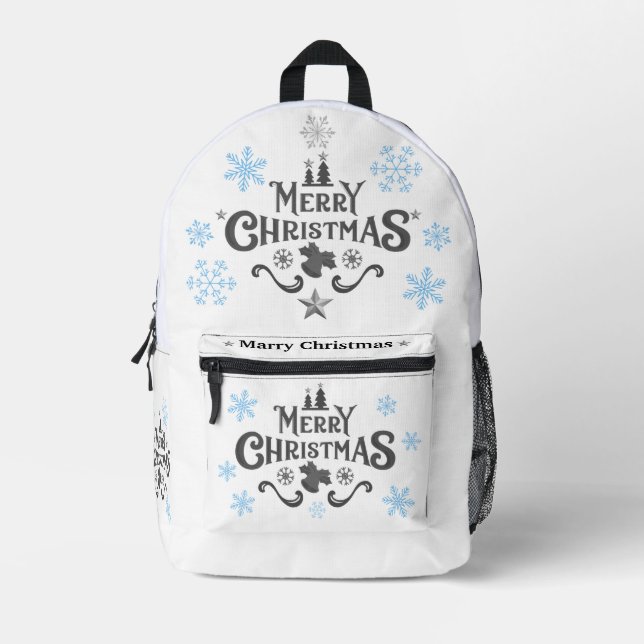 Christmas Backpack with Festive Design (Front)