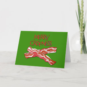 Christmas Bacon Greeting Card