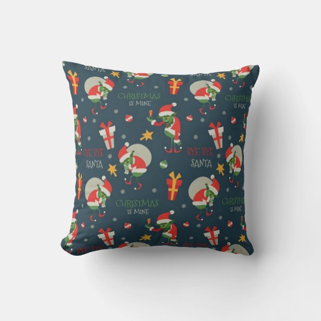 Christmas Bad Elf Cushion (Front)
