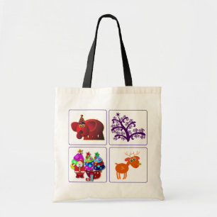 Christmas bags: Santa, Elephant, Reindeer,& C-Tree Tote Bag