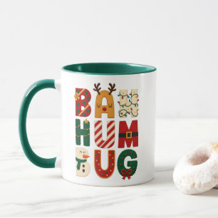 Christmas Bah Humbug Holiday Letters Festival  Mug