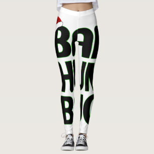 Christmas Bah Humbug Sweatshirt-Xmas Humbug Santa Leggings