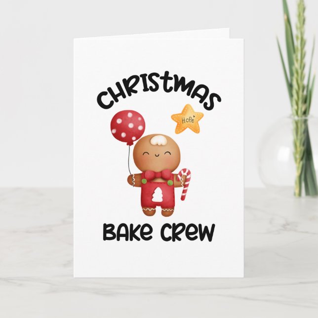 Christmas Bake Crew, Cookie Bake Crew Card (Front)