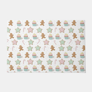 Christmas Bakery Treats Pattern Doormat
