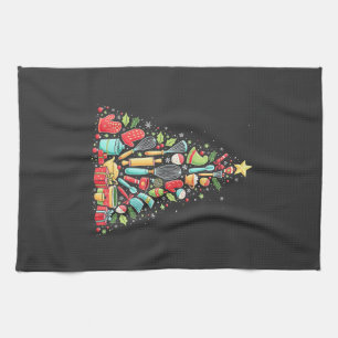 Christmas Baking Chef Baker Funny Holiday Tea Towel