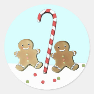 Christmas Baking Classic Round Sticker
