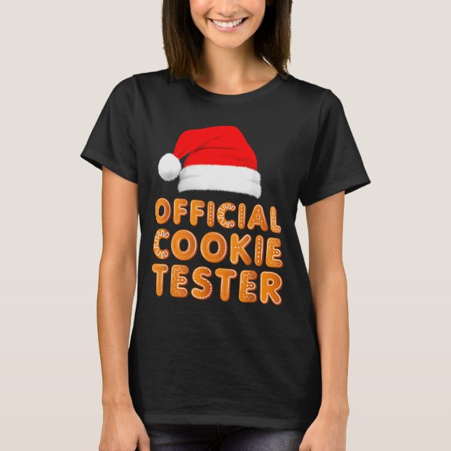 Christmas Baking Crew Cookie Tester Xmas Pajamas  T-Shirt (Front)