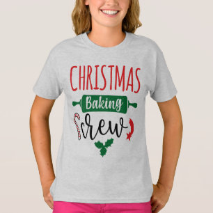 Christmas Baking Crew Funny Toddler Christmas T-Shirt
