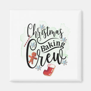 Christmas Baking Crew Magnet