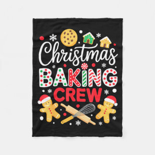 Christmas Baking Crew Shirt Christmas Cookie Men W Fleece Blanket