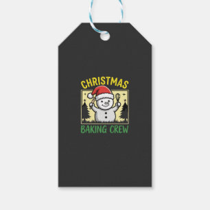 Christmas Baking Crew Snowman Holiday Gift Tags