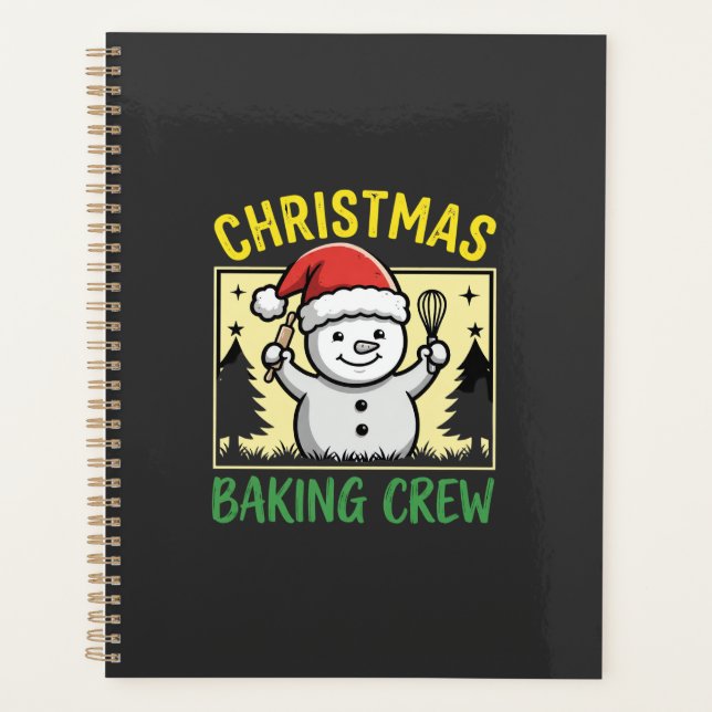 Christmas Baking Crew Snowman Holiday Planner (Front)