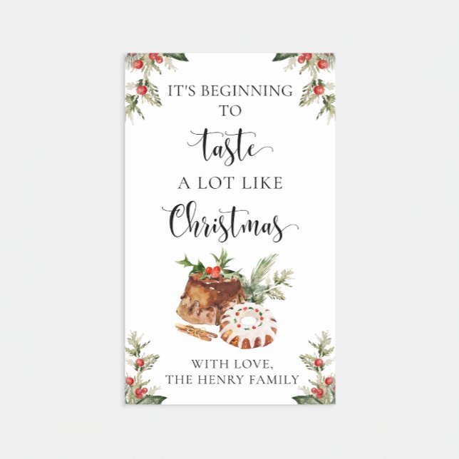 Christmas Baking Gift Tag Stickers (Creator Uploaded)