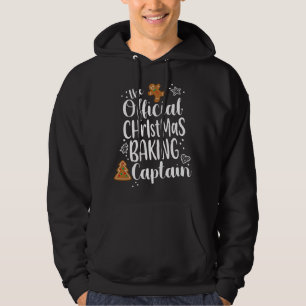 Christmas Baking Gingerbread Cookie Captain Team C Hoodie