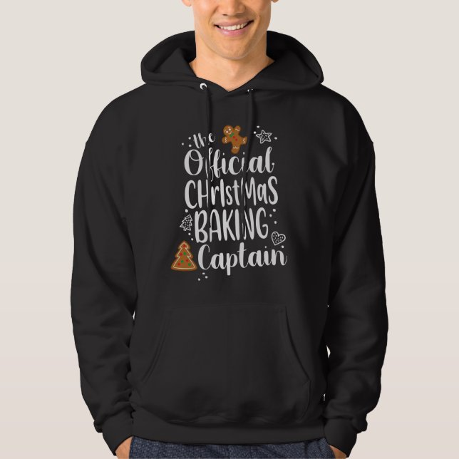 Christmas Baking Gingerbread Cookie Captain Team C Hoodie (Front)
