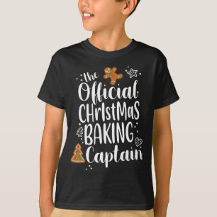 Christmas Baking Gingerbread Cookie Captain Team C T-Shirt