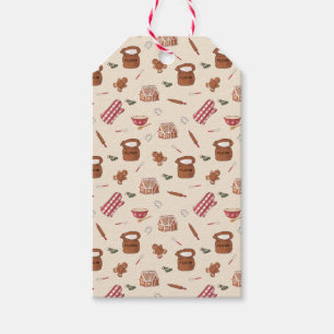 Christmas Baking Pattern Gift Tags