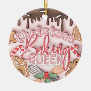 christmas baking queen ornament