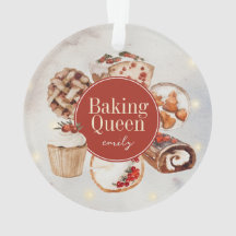 Christmas Baking Queen Watercolor Baked Treats