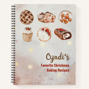 Christmas Baking Recipes Notebook