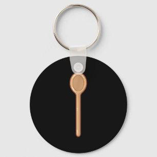 Christmas Baking Spatula Wooden Son Cooker Chef  Key Ring