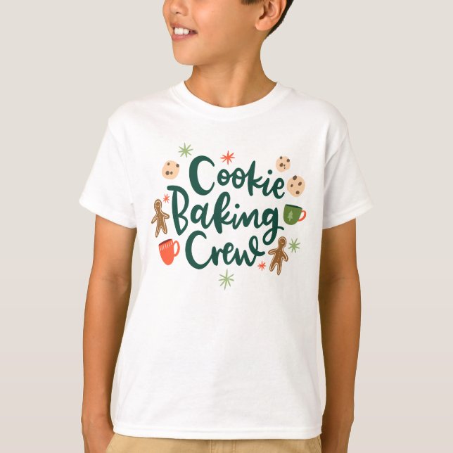 Christmas Baking Team Cookie Lover T-Shirt (Front)