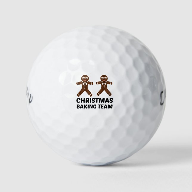 CHRISTMAS BAKING TEAM GINGERBREAD GOLF BALLS (Front)